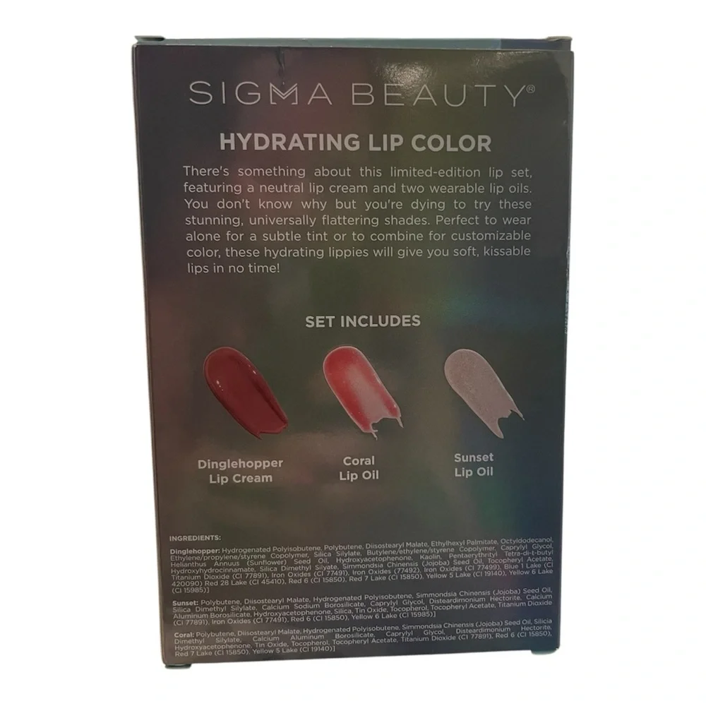 Sigma Beauty + Disney The Little Mermaid Lip Set Limited Edition